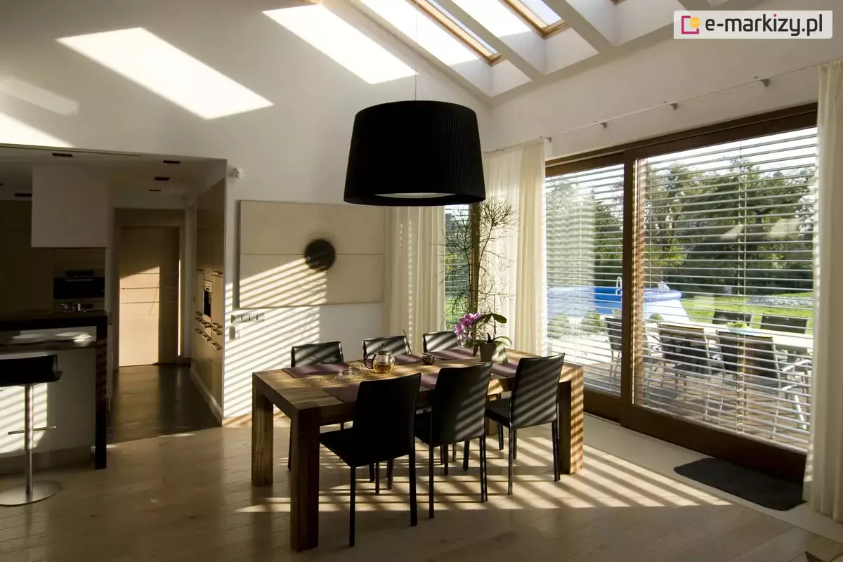 Zaluzja fasadowa c80 widok od srodka