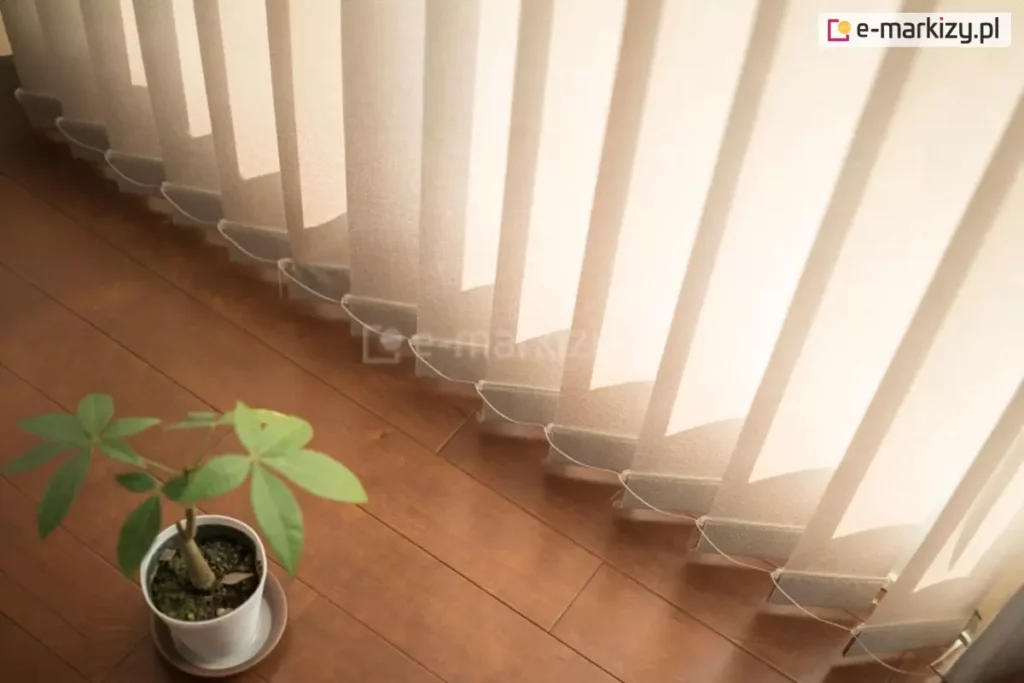 Zaluzja pionowa pasy tkaniny