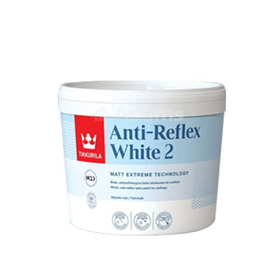 TIKKRUILA ANTI-REFLEX weiße 3-l-Latexfarbe mit Matt Xtreme-Technologie, die Oberflächenfehler beseitigt