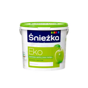 Acrylfarbe Śnieżka eco 3l bietet eine einfache Anwendung und eine hervorragende Deckkraft.