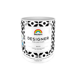 Keramikfarbe Beckers Designerkollektion weiß 2,5l Höchste Schmutzresistenz