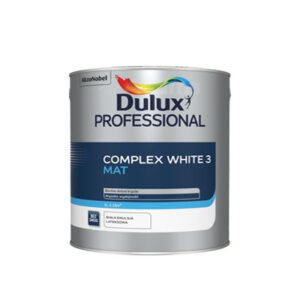 emulsja lateksowa dulux professional complex white 3 3l charakteryzuje się bardzo dobrym kryciem