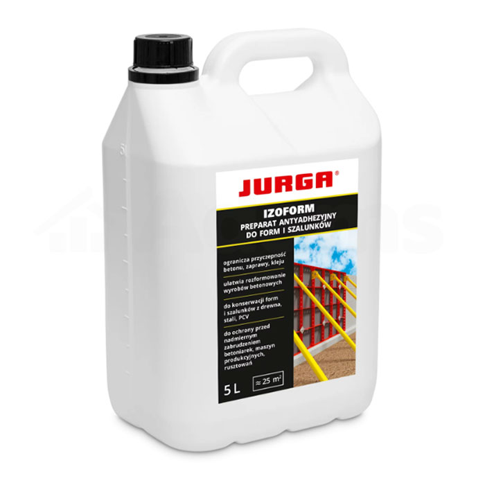 Środek-antyadhezyjny-IZOFORM-5l Środek antyadhezyjny IZOFORM to gotowy do użycia oparty na bazie olejów mineralnych i roślinnych. Jego głównym przeznaczeniem jest smarowanie i konserwacja form oraz szalunków wykonanych z różnych materiałów