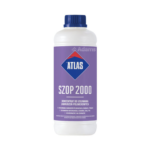 ATLAS SZOP 2000 to skoncentrowany środek do usuwania zabrudzeń po dyspersjach polimerowych.