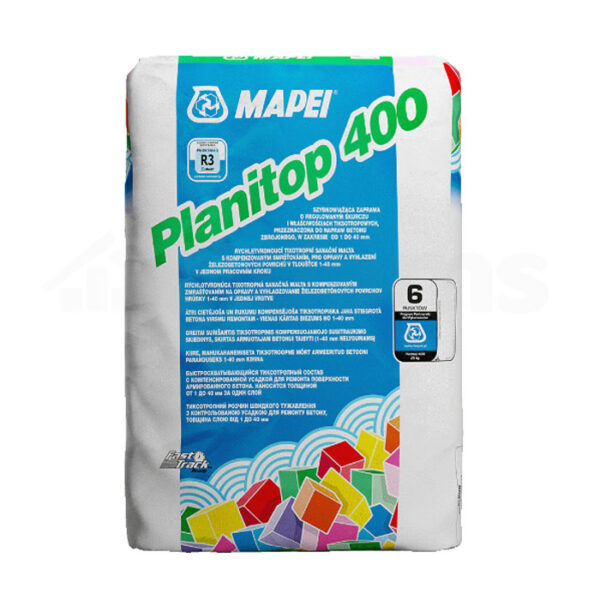 Zaprawa naprawcza MAPEI PLANITOP 400 jest szybkosprawną, tiksotropową zaprawą o regulowanym skurczu doskonale nadającą się do wykonywania napraw powierzchniowych.