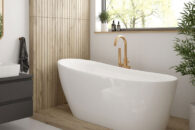 Oltens Gocta wanna wolnostojąca przyścienna podkreśli charakter każdej nowoczesnej łazienki.