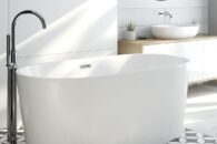 Oltens Igna wanna wolnostojąca podkreśli charakter każdej nowoczesnej łazienki.