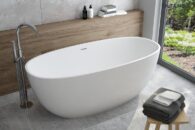 Oltens stora owalna wanna wolnostojąca podkreśli charakter każdej nowoczesnej łazienki.