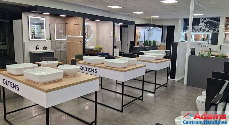 Szeroka oferta firmy OLTENS ceramiki oraz producenta armatury sanitarnej w centrum handlowym Adams w Żarach