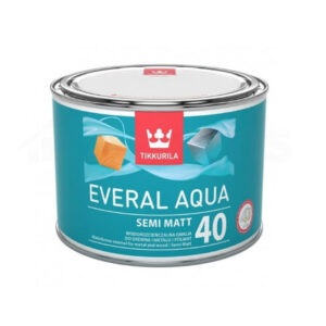 Emalia akrylowa TIKKURILA EVERAL AQUA 40 A to najnowszej generacji, uniwersalna, wodorozcieńczalna, półmatowa emalia akrylowa, o wysokiej trwałości.