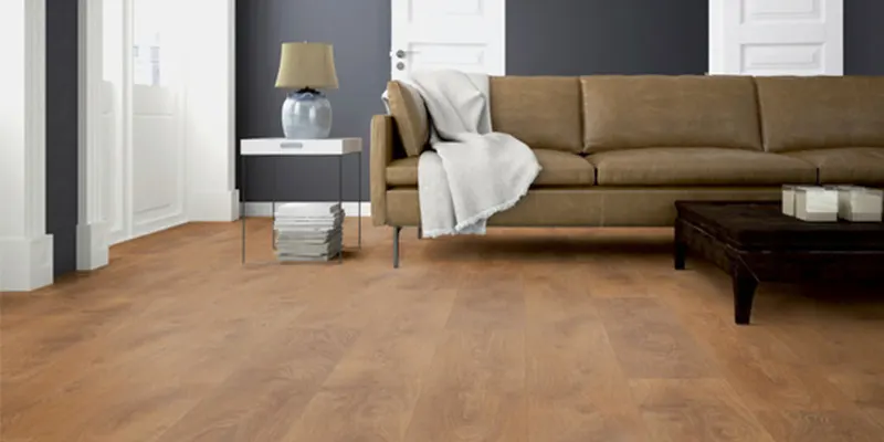 Laminierte Bodenpaneele Ter Hurne im Wohnzimmer