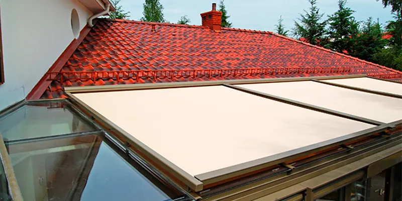 Veranda Überdachung, horizontale Veranda Abdeckung, Stoffüberdachung, automatische Überdachung