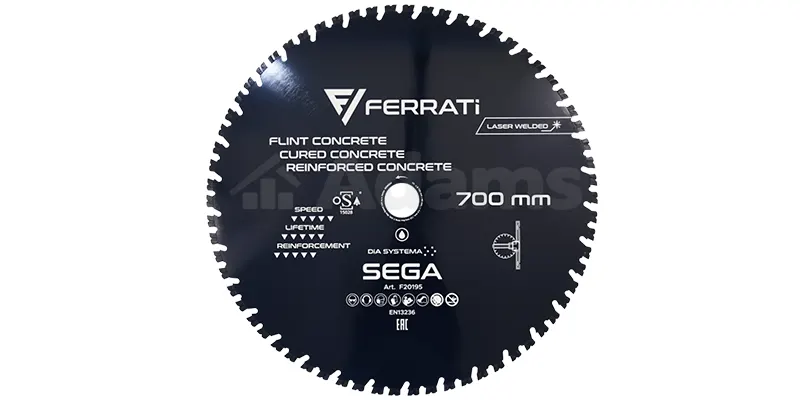 Die SEGA-Diamanttrennscheibe ist ein Werkzeug für leistungsstarke Wandsägen.