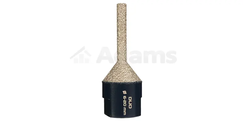 2-in-1-Diamantfräser von Ferrati, der durch sein Design das gebohrte Loch anfasen kann