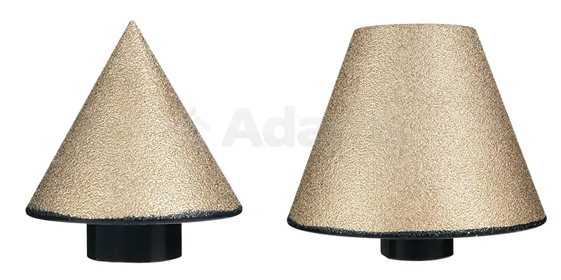 Konische Diamantfräser zum Anfasen von Außenkanten sowie Innenkanten von Löchern