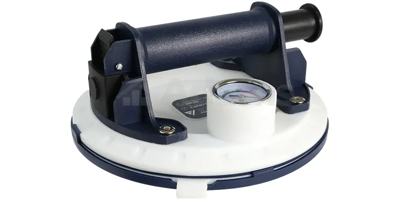 Przyssawka próżniowa mechaniczna do glazury i materiałów budowlanych z manometrem firmy ferrati