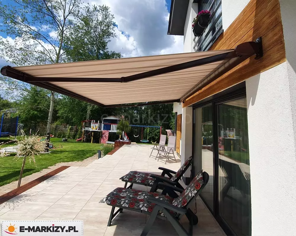 Markizy w pełnej kasecie 12 Markizy na duzy taras presto