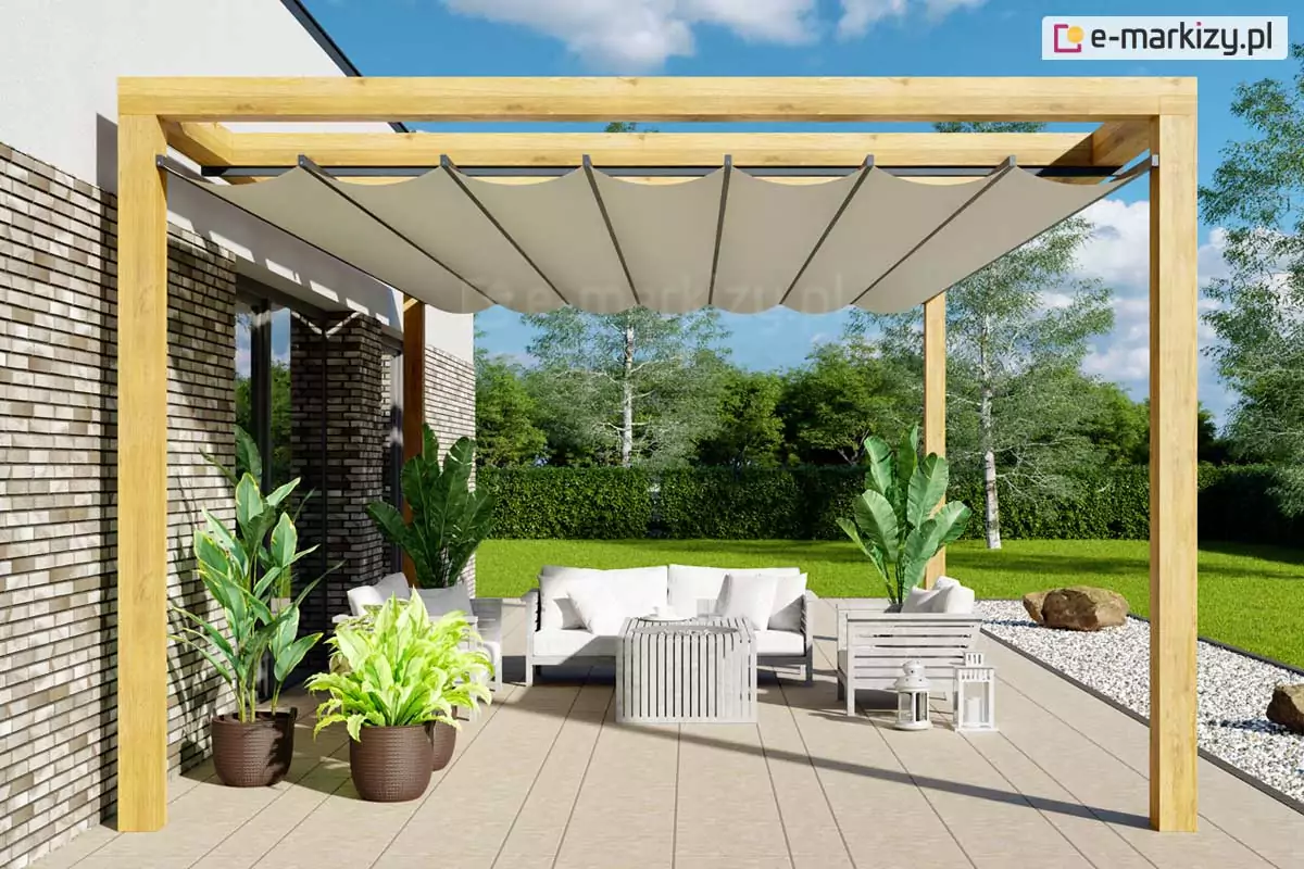 Pergola drewniana na 4 nogach juko